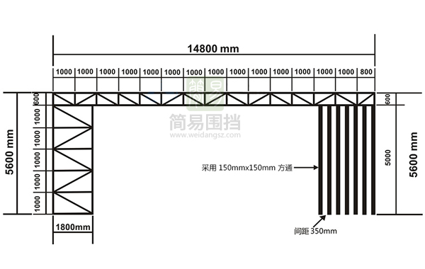 深圳工地大门-深圳施工标准工地大门定制